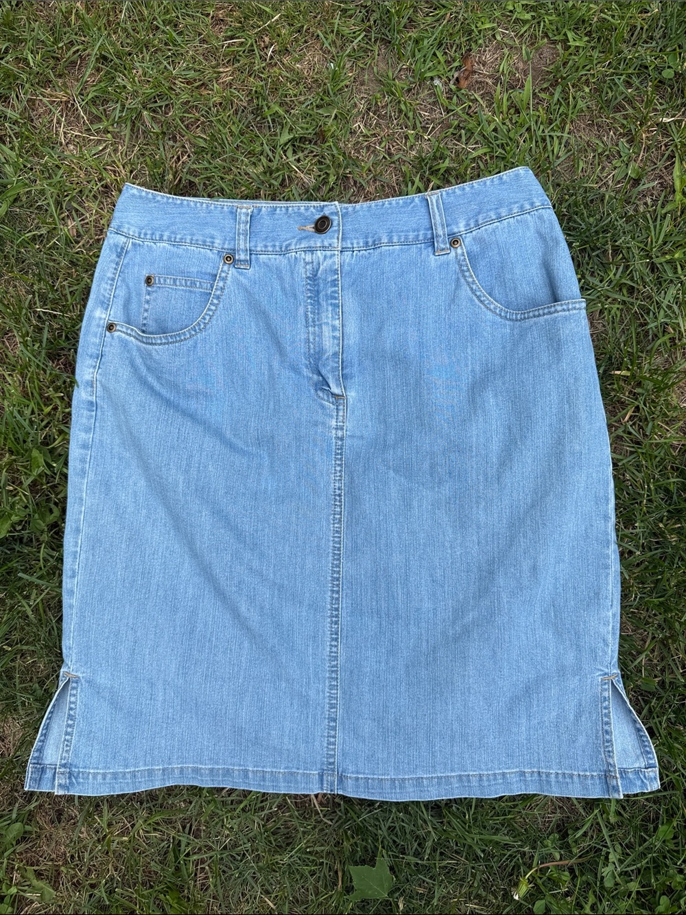 Vintage Talbots Denim Skirt size 8